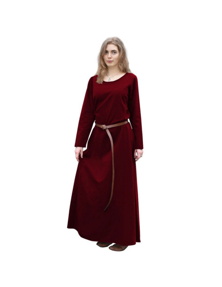 Vestido Longo Viking Afra, Vinho Tinto