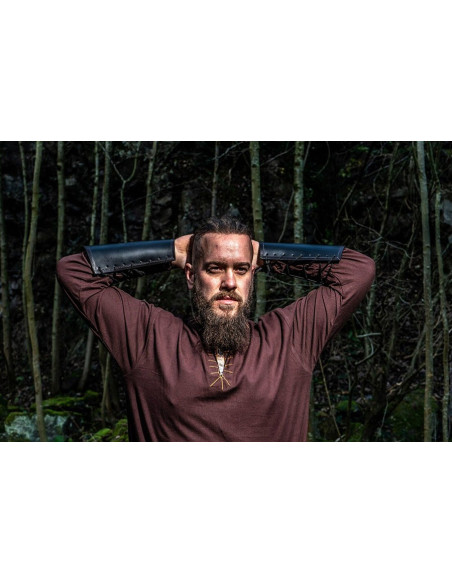 Túnica viking com bordado Erwin,...