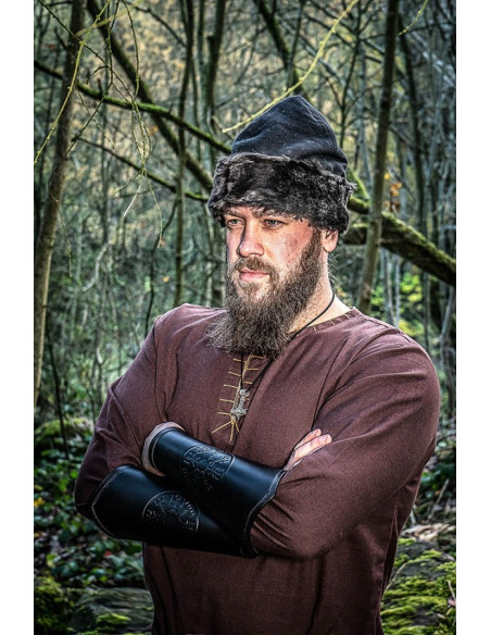 Túnica viking com bordado Erwin,...