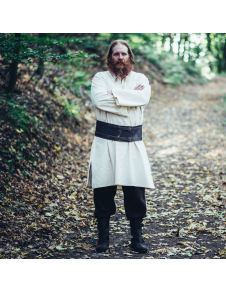 Clássica túnica viking Thor, branco...