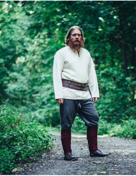 Túnica Viking Ivar, branco natural