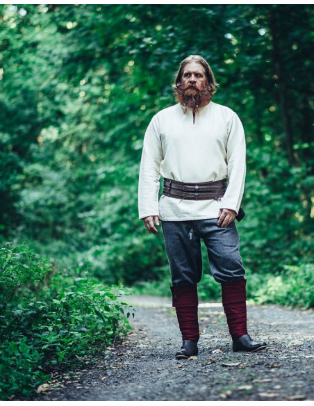Túnica Viking Ivar, branco natural