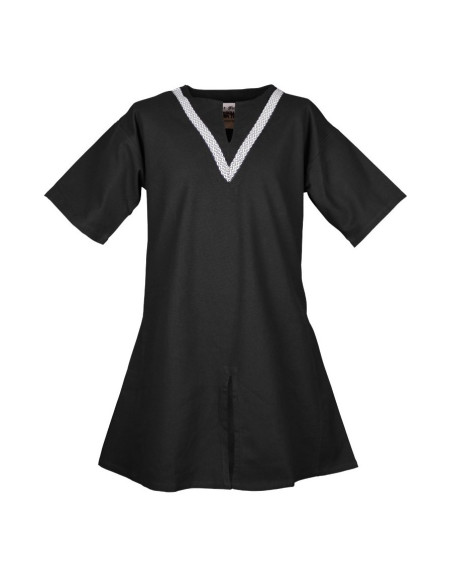 Túnica medieval Ailrik preta