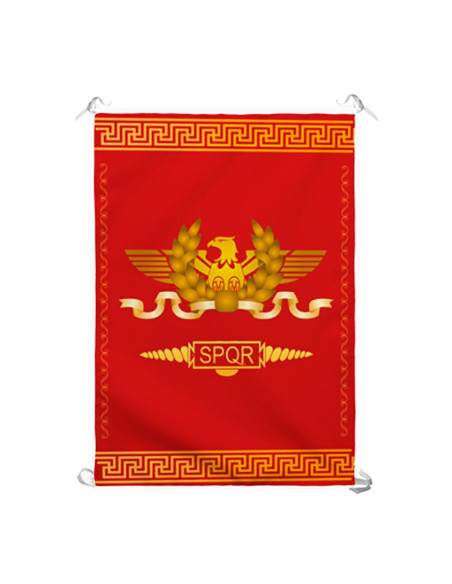 Estandarte Legião Romana SPQR, fundo...