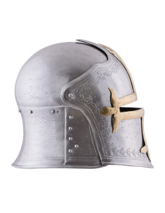 Capacete Sallet do Arqueiro com viseira, séc. 2