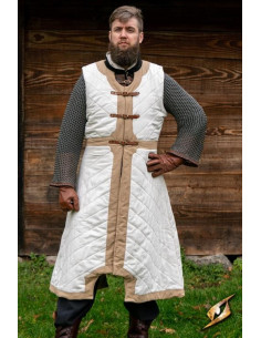 Camarão acolchoado Dastán em branco-bege