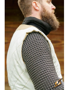 Camarão acolchoado Dastán em branco-bege 2