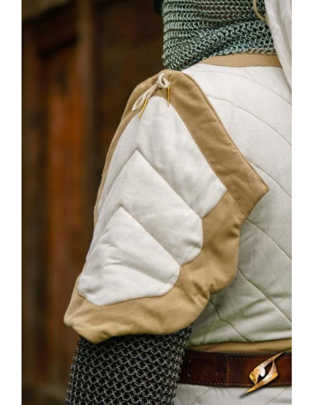 Camarão acolchoado Dastán em branco-bege