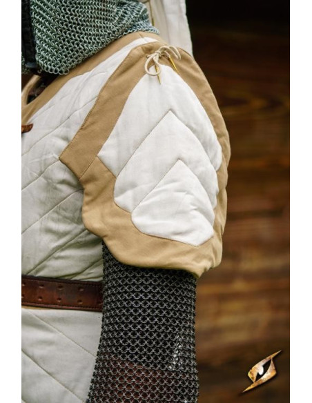 Camarão acolchoado Dastán em branco-bege