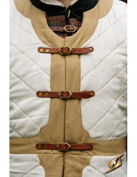 Camarão acolchoado Dastán em branco-bege