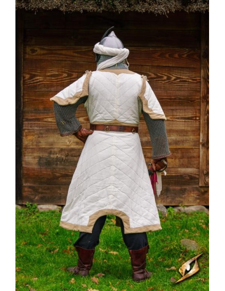 Camarão acolchoado Dastán em branco-bege