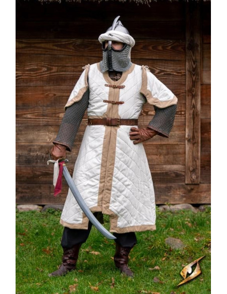 Camarão acolchoado Dastán em branco-bege