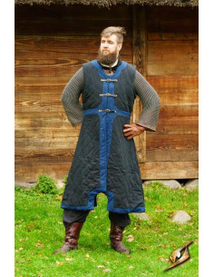 Gambeson acolchoado Dastan em azul e preto