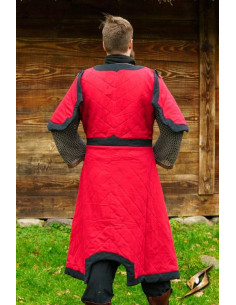 Camarão acolchoado Dastan em vermelho-preto 2