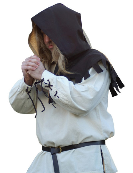 Gugel medieval século XIII bicolor,...