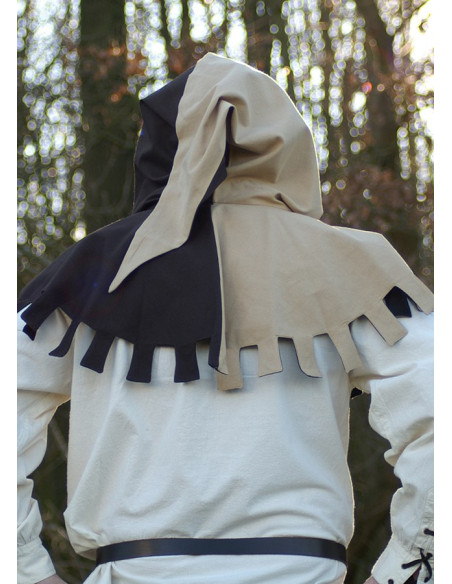 Gugel medieval século XIII bicolor,...