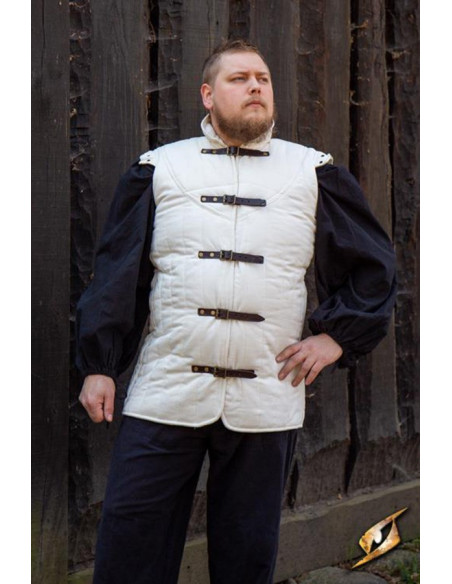 Gambeson guerreiro medieval sem...