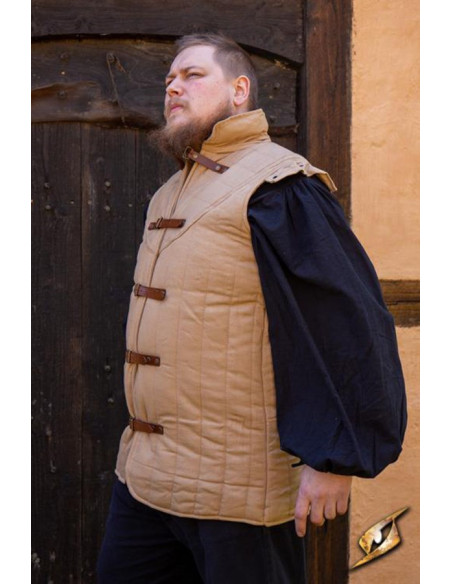 Gambeson guerreiro medieval sem...