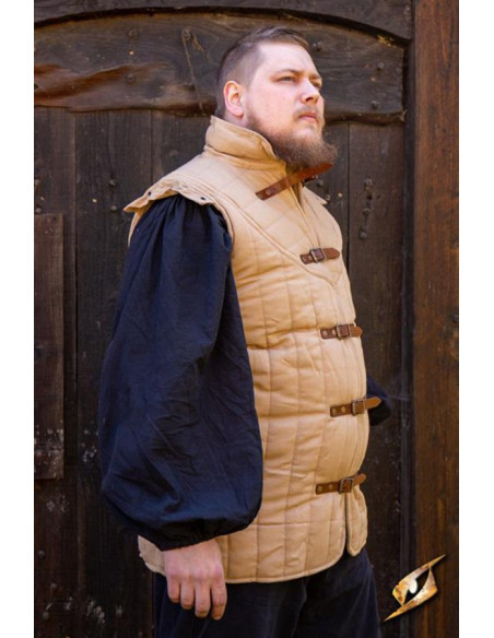 Gambeson guerreiro medieval sem...