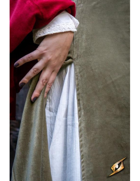 Vestido medieval Rainha Isobel, cor...