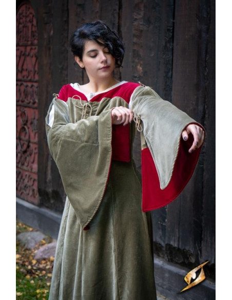 Vestido medieval Rainha Isobel, cor...