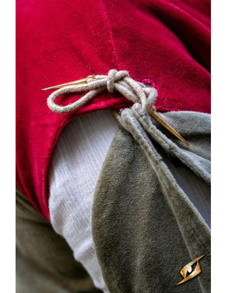 Vestido medieval Rainha Isobel, cor...