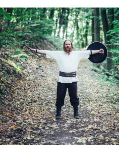 Calças Viking em lã, modelo Harald, castanho 2