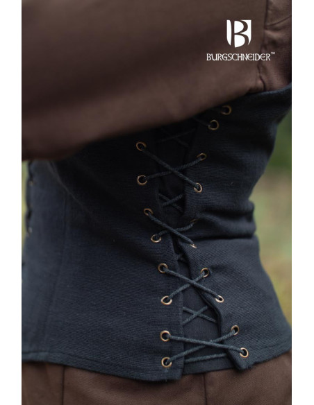 Colete camponês medieval mariano, cor...