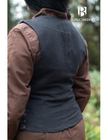 Colete camponês medieval mariano, cor...