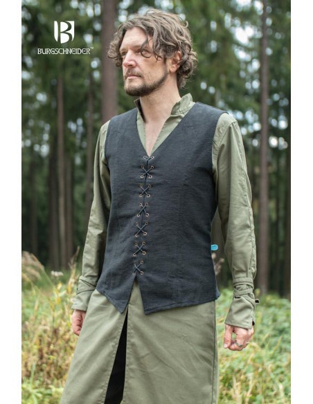 Colete camponês medieval Maron, cor...