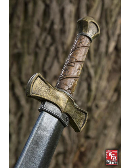 Guardião da Espada Reta Pronto para a...