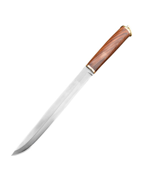 Faca Viking Seax com bainha de couro