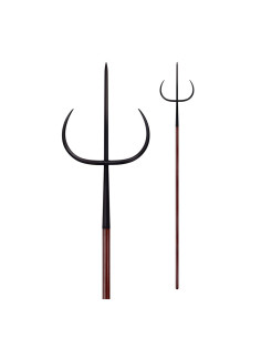 Lança chinesa funcional, garfo de tigre