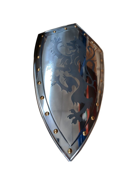 escudo com leão desenfreado