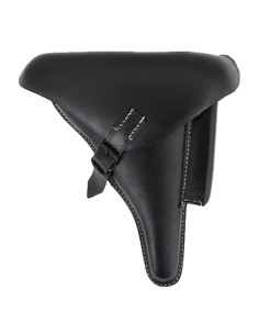 Coldre para pistola alemã WWII P08, couro preto