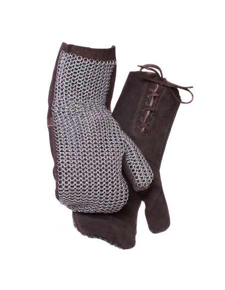 Protetores de mão de couro...