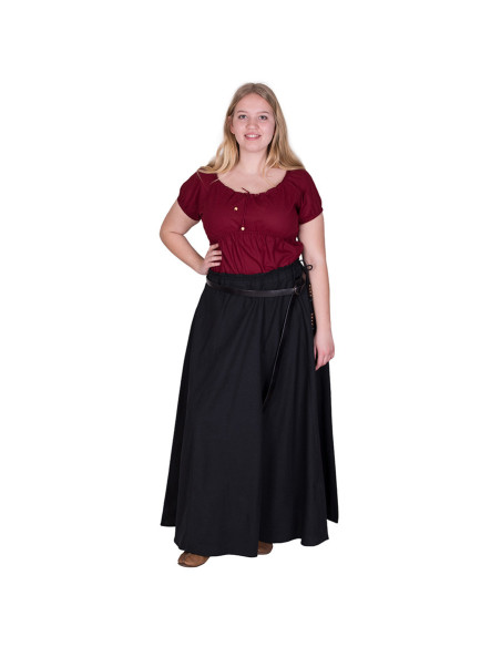 Blusa manga curta medieval Aren, cor...