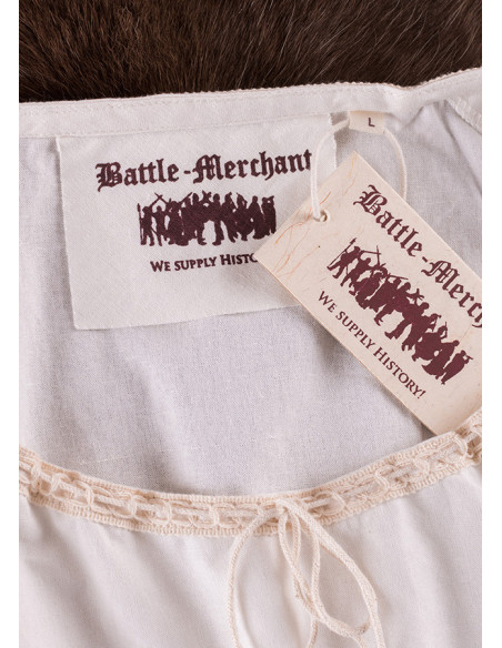 Blusa medieval de manga curta Aren,...