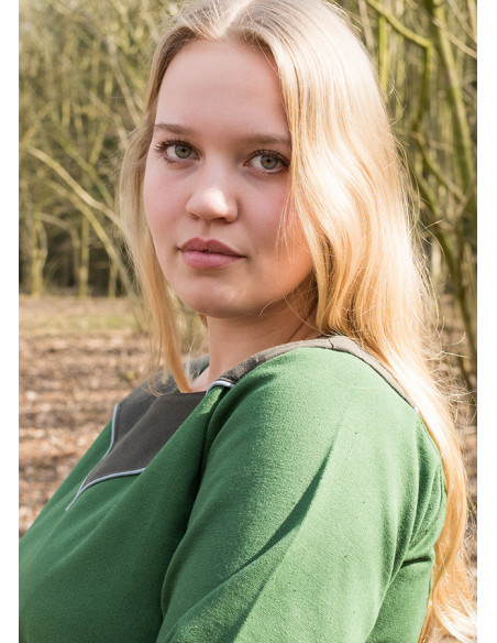 Vestido medieval de algodão modelo...