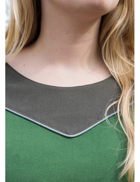 Vestido medieval de algodão modelo...