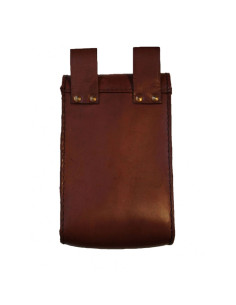 Bolsa de cintura de couro medieval 2