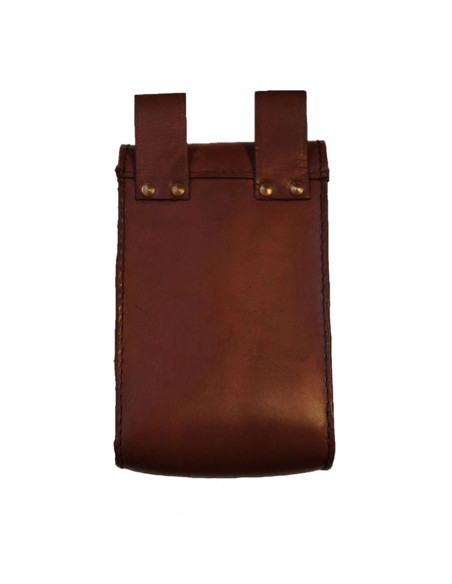 Bolsa de cintura de couro medieval