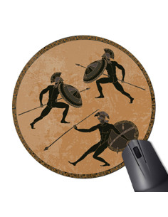Mouse Pad Redondo Guerreiros Gregos
