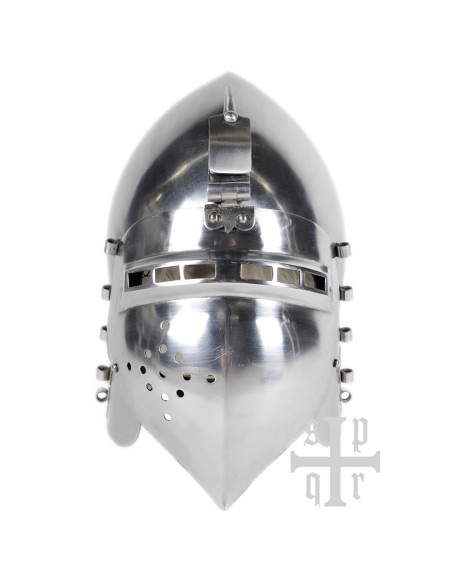 Bacia funcional medieval em aço com...