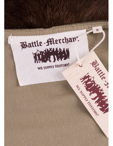 Jaqueta medieval Griselda em camurça,...