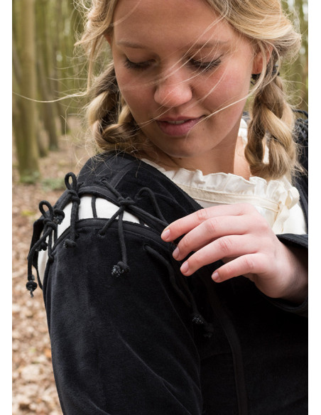 Jaqueta medieval Griselda em Suede,...