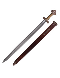 Espada Viking Dybäck com bainha com lâmina de aço temperado