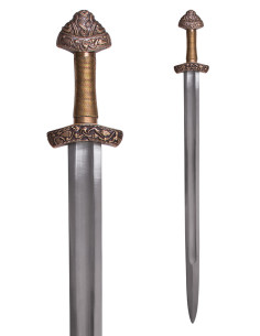 Espada Viking Dybäck com bainha com lâmina de aço temperado 2