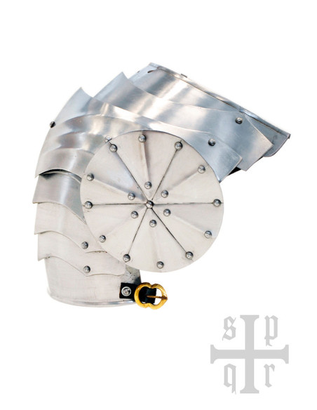 Par de ombreiras góticas em aço, séc.