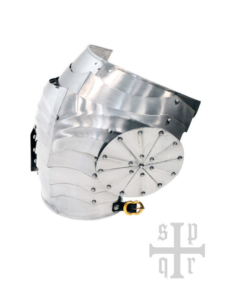 Par de ombreiras góticas em aço, séc.